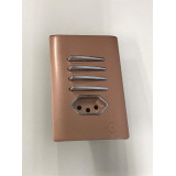 Conjunto Interruptor Quadruplo Simples + Tomada 10A 4x2 - Novara Ouro Rose 